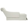Fauteuil long avec traversin et accoudoir droit crème velours 583794583794