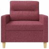 Fauteuil Rouge bordeaux 60 cm Tissu 583795583795