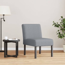 Fauteuil sans accoudoirs gris clair tissu 583796583796
