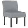 Fauteuil sans accoudoirs gris clair tissu 583796583796