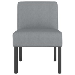 Fauteuil sans accoudoirs gris clair tissu 583796583796