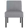 Fauteuil sans accoudoirs gris clair tissu 583796583796