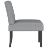 Fauteuil sans accoudoirs gris clair tissu 583796583796