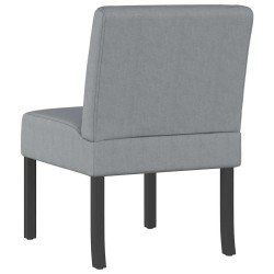 Fauteuil sans accoudoirs gris clair tissu 583796583796