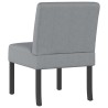 Fauteuil sans accoudoirs gris clair tissu 583796583796