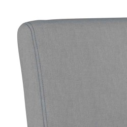 Fauteuil sans accoudoirs gris clair tissu 583796583796