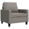 Fauteuil Taupe 60 cm Tissu 583797583797