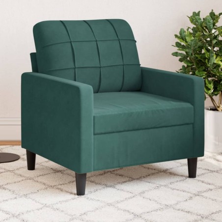 Fauteuil Vert foncé 60 cm Velours 583798583798