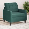 Fauteuil Vert foncé 60 cm Velours 583798583798