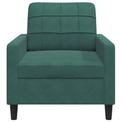 Fauteuil Vert foncé 60 cm Velours 583798583798