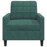 Fauteuil Vert foncé 60 cm Velours 583798583798