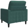 Fauteuil Vert foncé 60 cm Velours 583798583798