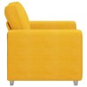 Fauteuil/canapé jaune clair 100x77x82 cm en tissu velours côtelé 583799583799