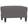 Repose-pied Gris 60x50x41 cm Similicuir 583801583801