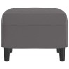 Repose-pied Gris 60x50x41 cm Similicuir 583801583801
