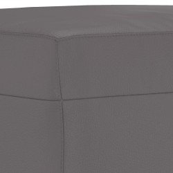 Repose-pied Gris 60x50x41 cm Similicuir 583801583801