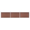 Clôture de jardin WPC 526x106 cm Marron 583803583803