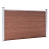 Clôture de jardin WPC 526x106 cm Marron 583803583803