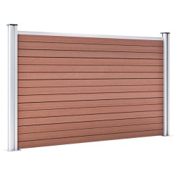 Clôture de jardin WPC 526x106 cm Marron 583803583803