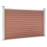 Clôture de jardin WPC 526x106 cm Marron 583803583803