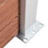 Clôture de jardin WPC 526x106 cm Marron 583803583803