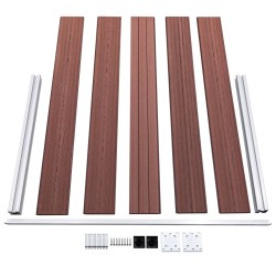 Clôture de jardin WPC 526x106 cm Marron 583803583803
