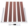 Clôture de jardin WPC 526x106 cm Marron 583803583803