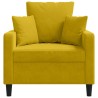 Fauteuil Jaune 60 cm Velours 583804583804