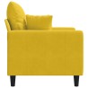 Fauteuil Jaune 60 cm Velours 583804583804