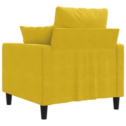 Fauteuil Jaune 60 cm Velours 583804583804