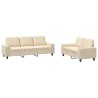Ensemble de canapés 2 pcs crème tissu 583811583811
