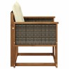 Sofa de milieu extérieur Bois d'Acacia Massif Naturel 583813583813