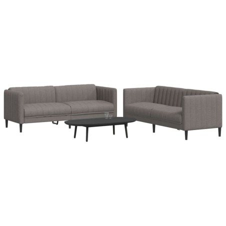 Ensemble de canapés 2 pcs taupe tissu 583814583814