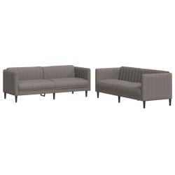 Ensemble de canapés 2 pcs taupe tissu 583814583814