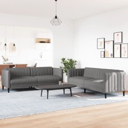 Ensemble de canapés 2 pcs taupe tissu 583814583814
