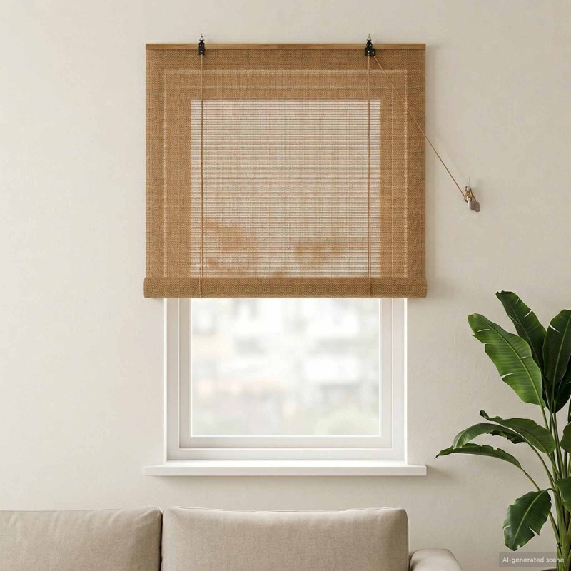 Store enrouleur Marron 90 x 160 cm Bambou 583815583815