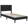 Cadre de lit avec matelas Noir 100 x 200 cm Velours 583817583817