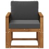 Sofa de milieu extérieur Bois d'Acacia Massif Naturel 583818583818