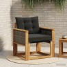 Sofa de milieu extérieur Bois d'Acacia Massif Naturel 583819583819