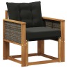Sofa de milieu extérieur Bois d'Acacia Massif Naturel 583819583819