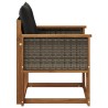 Sofa de milieu extérieur Bois d'Acacia Massif Naturel 583819583819