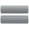 Canapé 2 places avec oreillers gris clair 120 cm tissu 583824583824