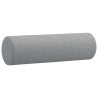Canapé 2 places avec oreillers gris clair 120 cm tissu 583824583824