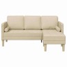 Ensemble de Canapés avec coussin Crème Polyester 583825583825