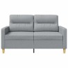 Canapé à 2 places Gris clair 120 cm Tissu 583827583827