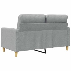Canapé à 2 places Gris clair 120 cm Tissu 583827583827