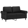 Canapé à 2 places Noir 120 cm Similicuir 583828583828