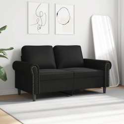 Canapé à 2 places Noir 120 cm Similicuir 583828583828