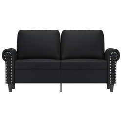 Canapé à 2 places Noir 120 cm Similicuir 583828583828