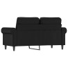 Canapé à 2 places Noir 120 cm Similicuir 583828583828